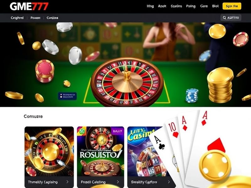 Welcome to gme777.com, your ultimate guide to premium online gambling. Discover trusted casino games, real-money play, exclusive bonuses, and secure gaming platforms for an unparalleled experience.